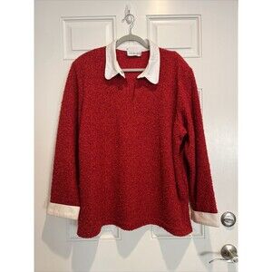 Cd Daniels Christmas  Sweater ￼ size large ugly sweater Red Vintage